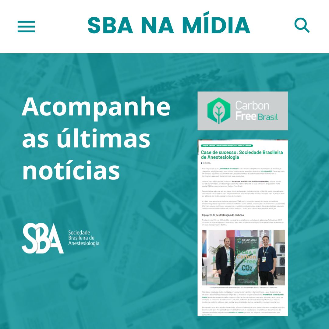 SBA na Mídia – Confira a matéria sobre a parceria entre SBA e Carbon Free