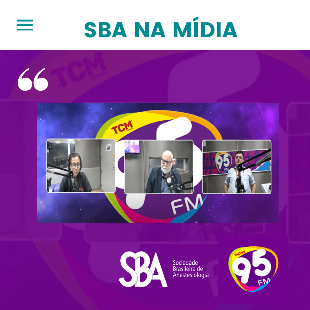 Diretor Presidente da SBA concede entrevista à Rádio 95 FM durante a Jornada de Anestesiologia de Mossoró