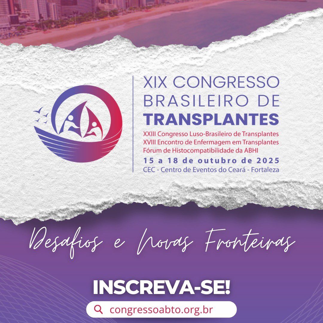 A SBA apoia o XIX Congresso Brasileiro de Transplantes – ABTO 2025